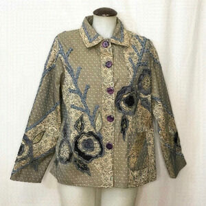 𝅺parsley & Sage Jacket With Embroidery 🌻